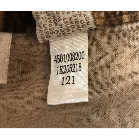 Chico's, Women's Maxi Skirt, Size 3/X Large/16, Brown/Beige Side Zip 100% Cotton - Picture 5 of 9